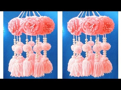 DIY Wind Chime with Beautiful Paper Roses|Wall Hanging|Paper Craft. 2019li
