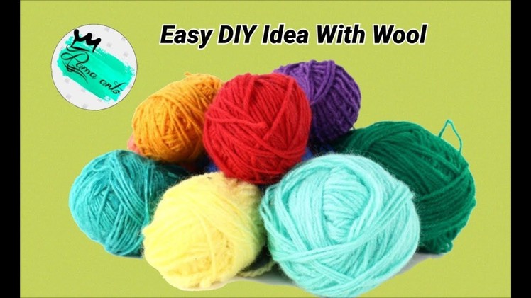 Easy DIY Idea with wool | Making wind chime home decor idea