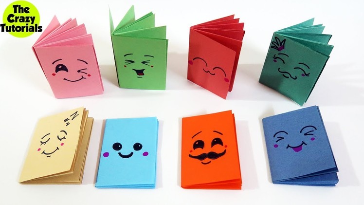 Easy MINI NOTEBOOKS from ONE sheet of Paper (DIY Mini Notebook) - DIY BACK TO SCHOOL