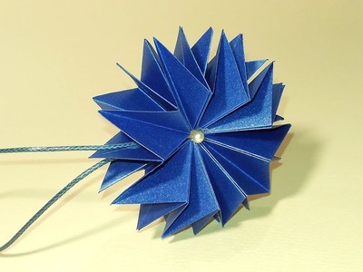 Easy Origami star. DIY Christmas ornaments. Paper star for Christmas tree
