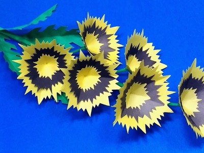 Flower DIY: Very Nice & Easy Paper Stick Flower | Beautiful Handcraft | Jarine's Crafty Creation