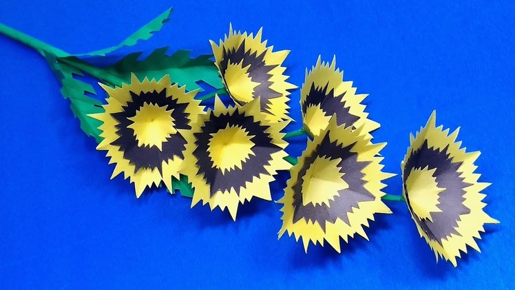 Flower DIY: Very Nice & Easy Paper Stick Flower | Beautiful Handcraft | Jarine's Crafty Creation
