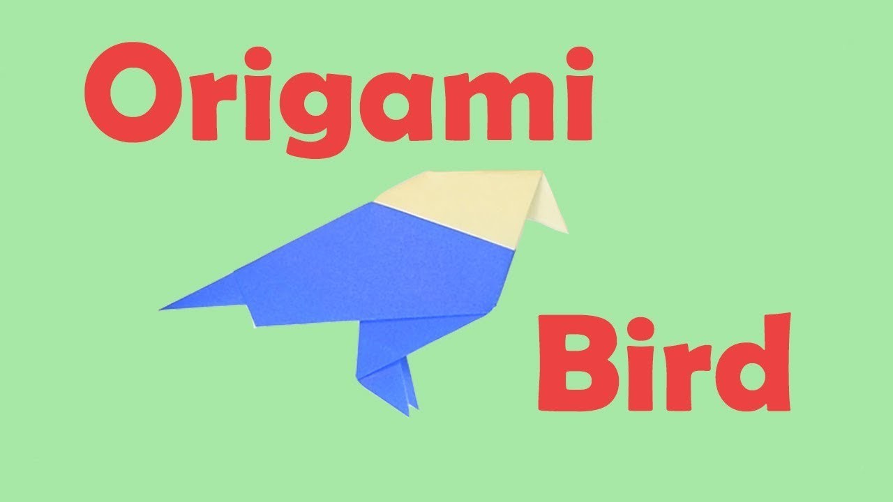 How to Fold an Origami Bird (Easy)