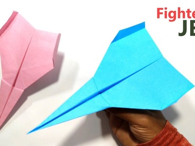 How to Fold Paper Fighter Jet - Easy Paper Jet - Origami Aircraft