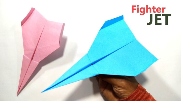 How to Fold Paper Fighter Jet - Easy Paper Jet - Origami Aircraft