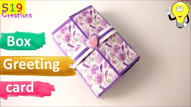 How to make a greeting card for new year | box greeting card | diy Easy handmade greeting card ideas