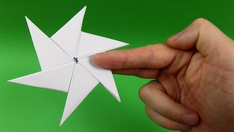 How To Make a Paper Ninja Star Shuriken - Origami Shuriken