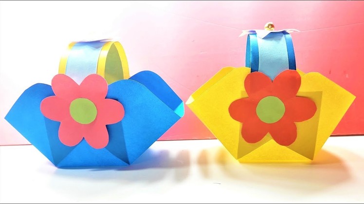 How To Make A Paper Origami Basket for Home – Best Handmade Gift for Christmas, Birthday party ETC.