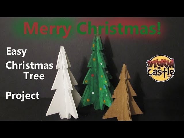 How to Make Easy Christmas Trees out of Cardboard