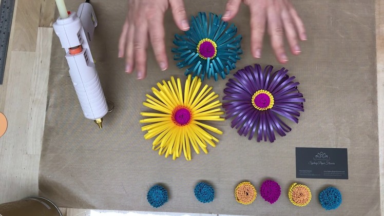 How to make fluffy centres for paper flowers
