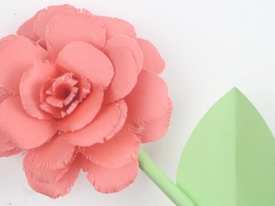 How to Make Rose Flower with Paper | Diy Rose Flower Making Step By Step