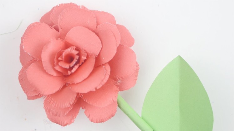How to Make Rose Flower with Paper | Diy Rose Flower Making Step By Step