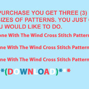 CRAFTS  Gone With The Wind Cross Stitch Pattern***LOOK***Buyers Can Download Your Pattern As Soon As They Complete The Purchase