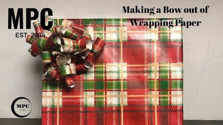 Making a Bow out of Wrapping Paper