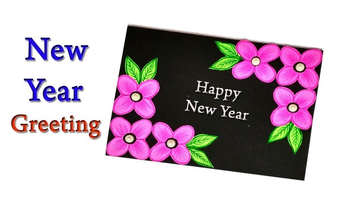 New Year Greeting Card 2019. How to make Greeting Card for New Year. DIY handmade card