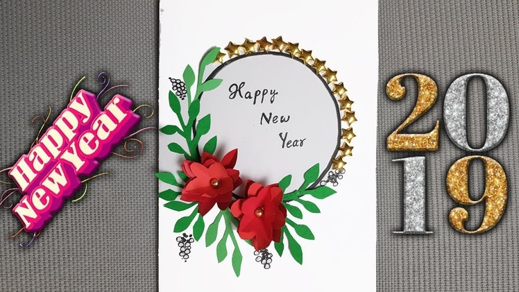 New Year Greeting Card | How To Make Greeting Card For New Year | Paper Girl