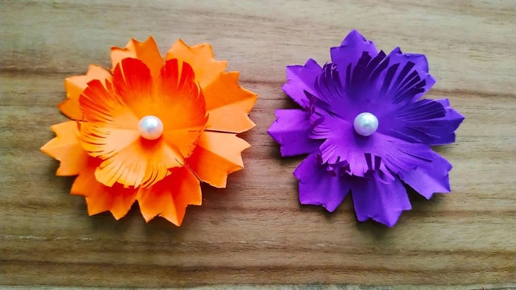 Paper flower. Easy and simple paper flowers. Small paper flowers. paper flowers. diy paper flowers