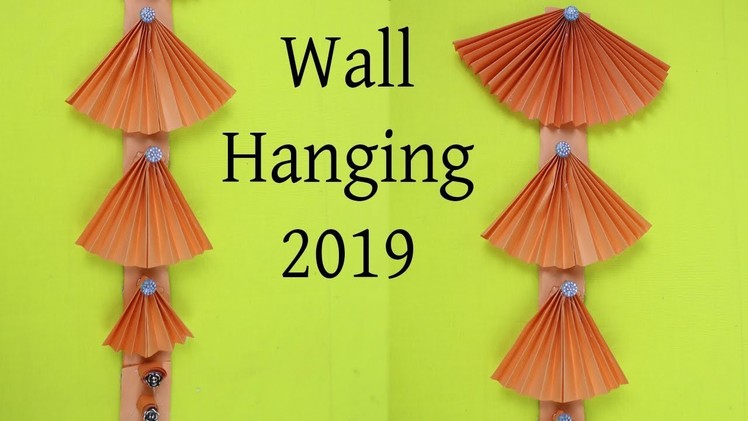 Paper Flower Wall Hanging - DIY Hanging Flower - How To Make Easy paper flower wall hanging