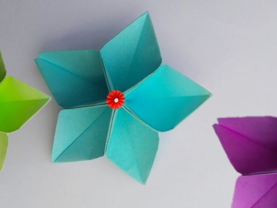 Paper flowers | easy making paper #flower | kagojer ful