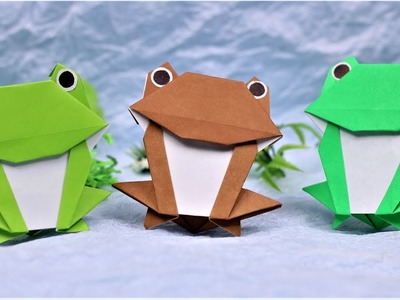Paper Folding Art (Origami): How to Make  Funny Frog