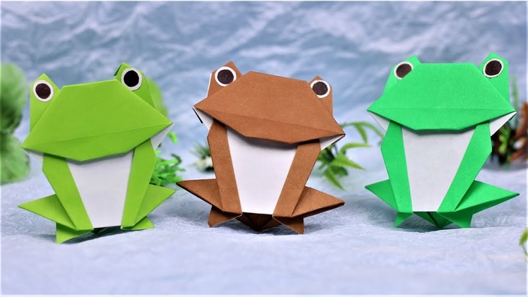 Paper Folding Art (Origami): How to Make  Funny Frog