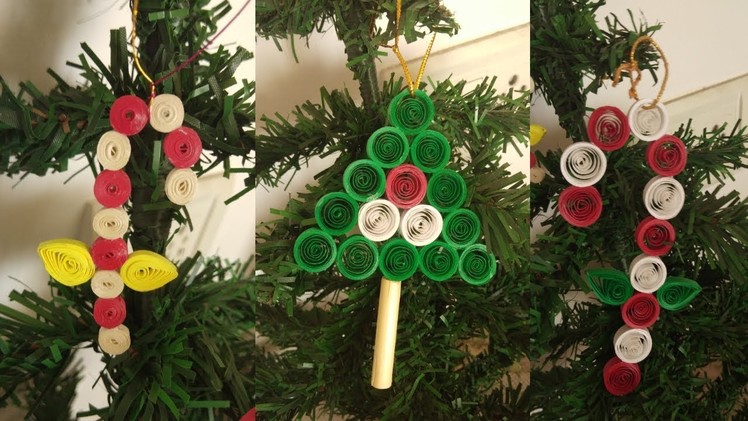 Paper Quilling Christmas Tree Ornaments | Christmas Tree Decoration Ideas