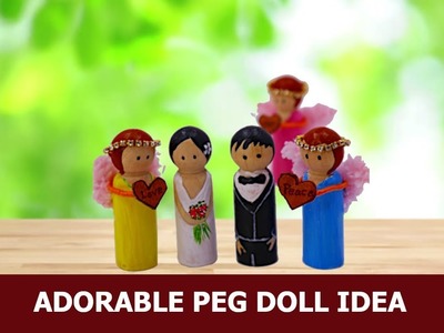 #pegdolls  #DiyDolls #dollmaking ADORABLE PEG DOLL TUTORIAL | Aloha Crafts
