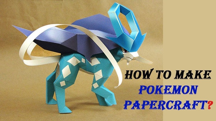 Pokemon A Paper : Suicune Papercraft From Papercraft 99