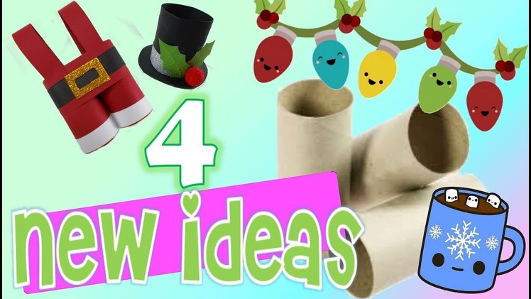 Recycled christmas crafts with tp rolls diy paper crafts easy fun decoration kids