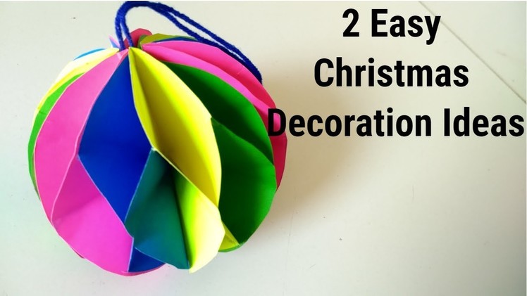 2 Very Easy Christmas Decoration Ideas. DIY Room Decor Ideas