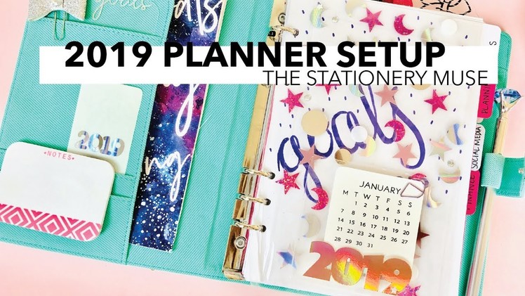 2019 Planner Setup | DIY Double Pocket Confetti Dashboard