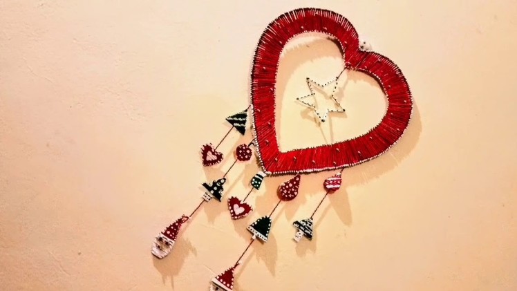 3 DIY.WALL DECORATIONS IDEAS#CHRISTMAS WALL HANGING# WALL  HANGING SHOWPIECE WITH WASTE MATERIAL.