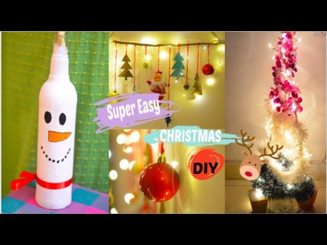 Christmas DIY 2018 | Affordable and Easy Home decor for Xmas | Last Minute Decor for Holidays 2018