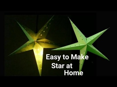 Christmas special star making at Home | DIY