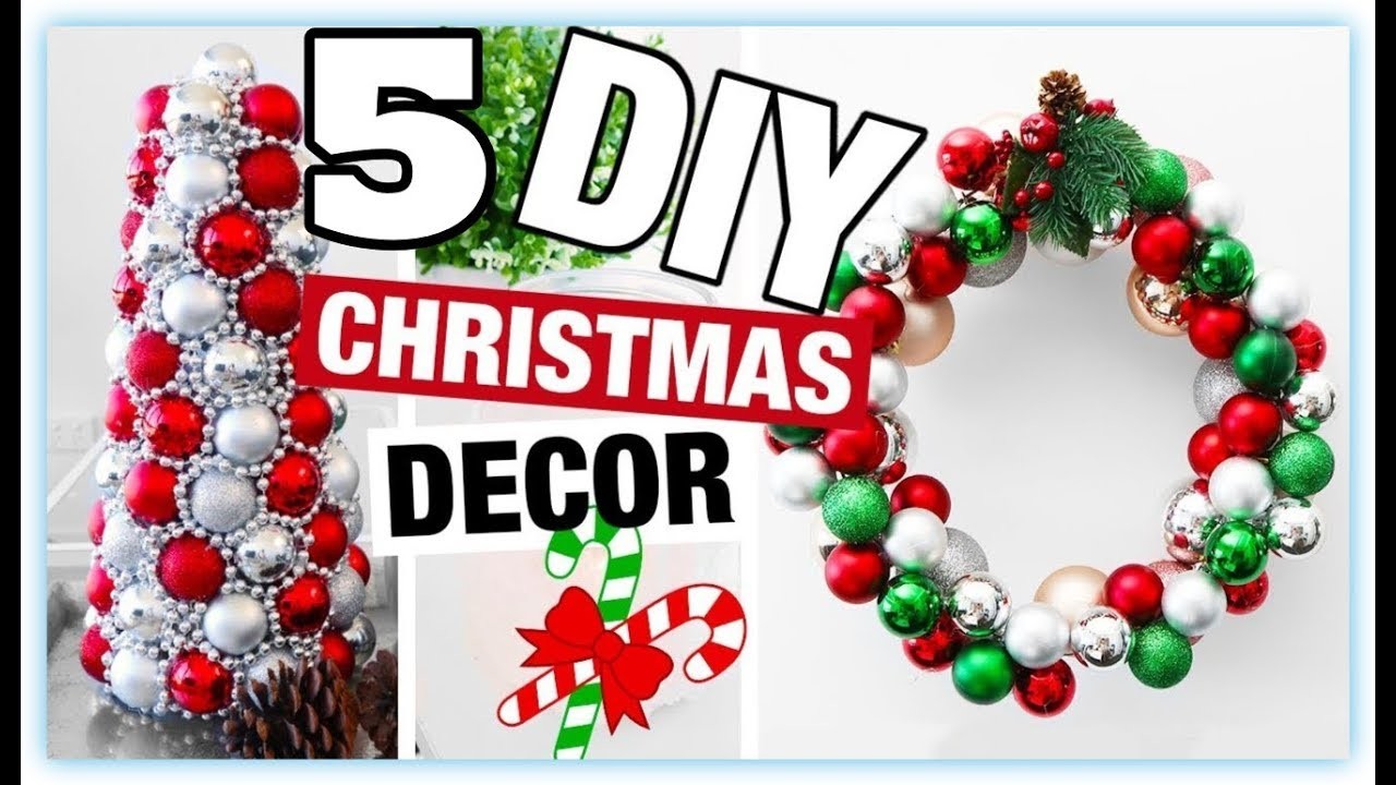 DIY Christmas  Decor  5 Easy Crafts Ideas  at Christmas  