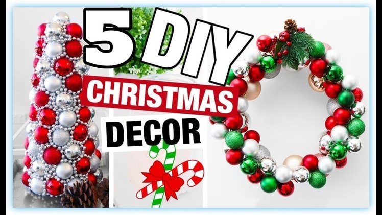 DIY Christmas Decor! 5 Easy Crafts Ideas at Christmas & Winter Ideas for Teenagers 2019