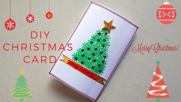 DIY Christmas Greeting Card | Simple and Easy Christmas Card for kids | AV VISUALS