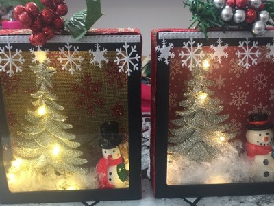 DIY Dollar Tree Christmas shadow box ????⛄????????