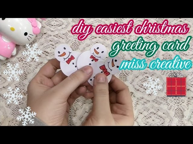 Diy easy christmas greeting card for kids.????how to make greetings for christmas 2018 for school kids