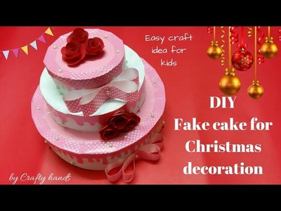 DIY fake cake for Christmas.birthday.valentine's day decoration idea