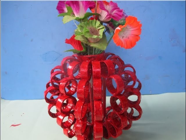 DIY Flower Vase Out Of Waste Newspaper|| Best Out Of Waste Ideas || Crafts Talent.