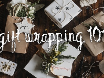 DIY GIFT WRAPPING IDEAS + HACKS - Minimal + Affordable Present Wrapping (2018). Lone Fox