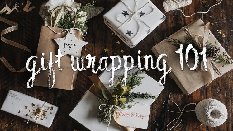 DIY GIFT WRAPPING IDEAS + HACKS - Minimal + Affordable Present Wrapping (2018). Lone Fox