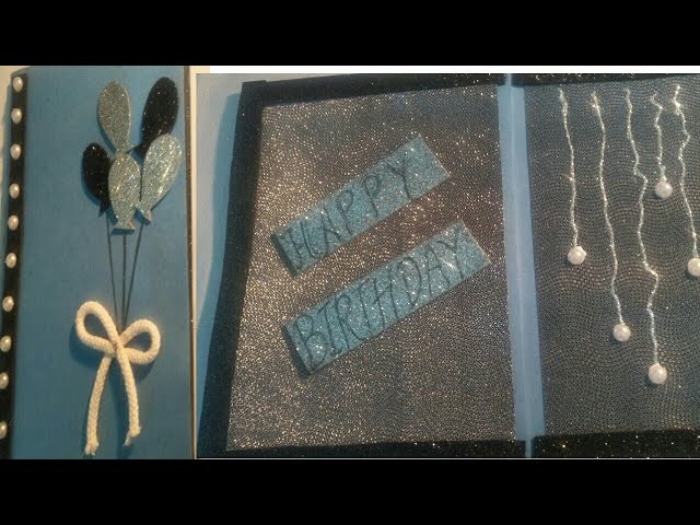 DIY Handmade Birthday Card #PaperCraft Beautiful Birthday Greeting Card Idea