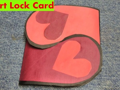 DIY Heart Lock Card | Greeting Card Designs | Heart Lock Card for Scrapbook