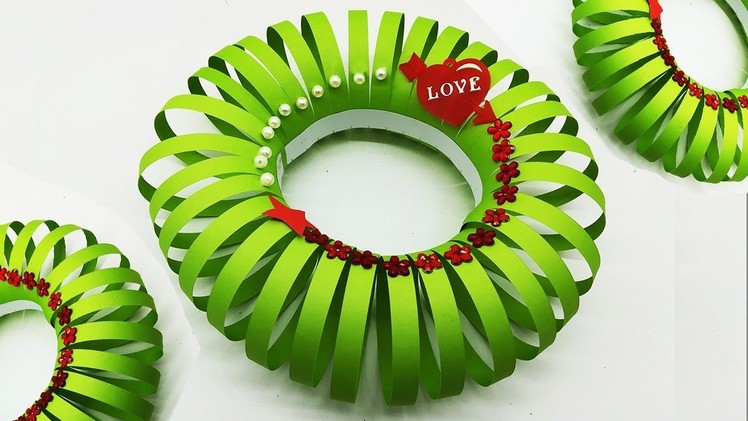 DIY Paper Christmas Wreath Ideas | Make Your Own Christmas Wreath | Paper Decoration
