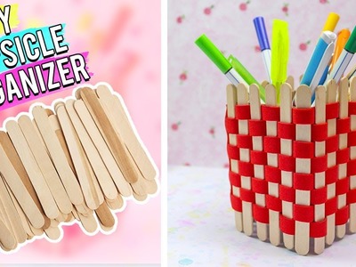 DIY Popsicle Organizer | Best Out of Waste - Easy 5 Minutes DIY Craft Ideas.