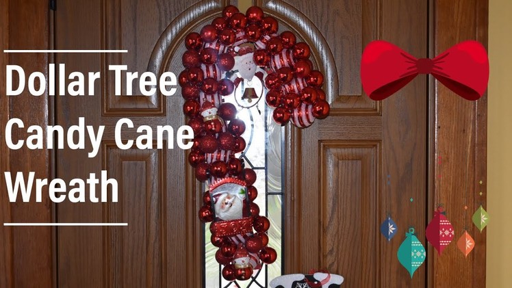 ????Dollar Tree DIY | Dollar Tree Christmas | Candy Cane Wire Wreath ????