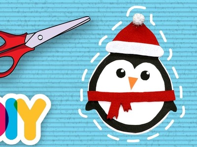 Fast-n-Easy | Penguin CHRISTMAS Pop-Up Card ???? DIY Arts & Crafts for Kids