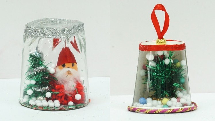 Handmade DIY Christmas Home Decoration Ideas | Make Best Out of Waste Christmas Snow Globe